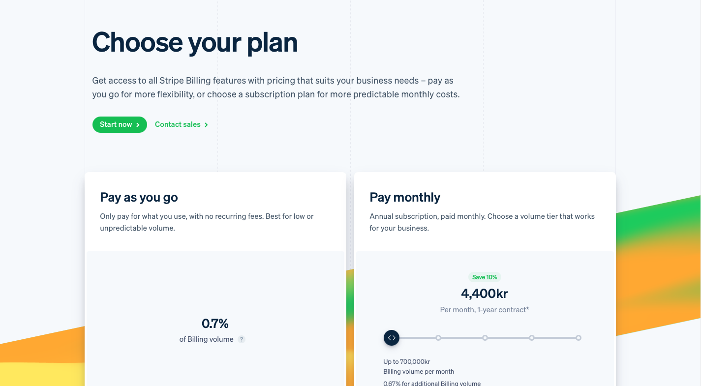 Stripe billing flat-rate alternative to usage-based pricing