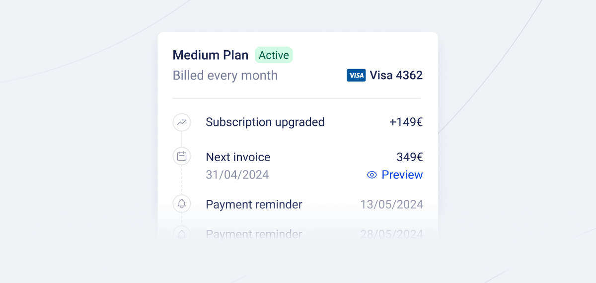 Fenerum dashboard showing subscription metrics and SaaS MRR