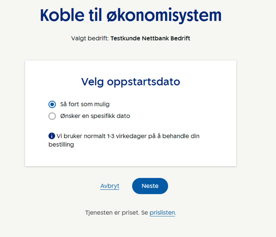 Sparebank 1 set-up