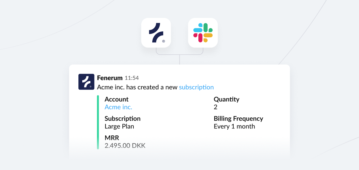 Fenerum and Slack Integration